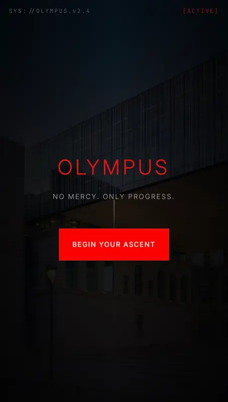 Olympus - Landing page hero